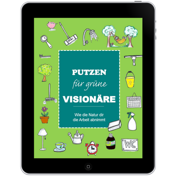 tablet buch cover - Putzen für grüne Visionäre - effektive mikrooganismen